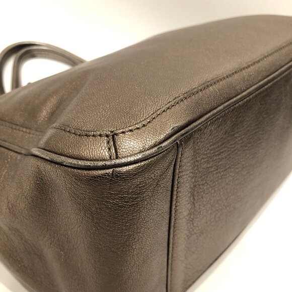 #7 Ferragamo Metallic Shoulder Bag Sku# 85477 (Gently Used) - Picture 5 of 16